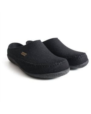 Haflinger Fletcher Slippers - Black