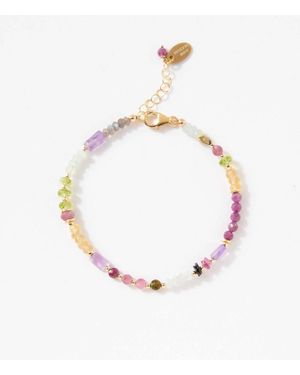 Anne Vaughan Gemstone Collage Bracelet - White