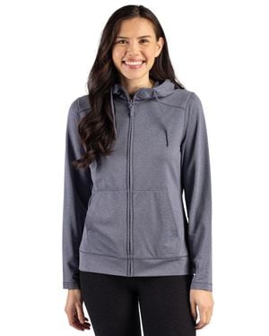 Clique Dash Recycled Full Zip Hooded Sweatshirt - Gray