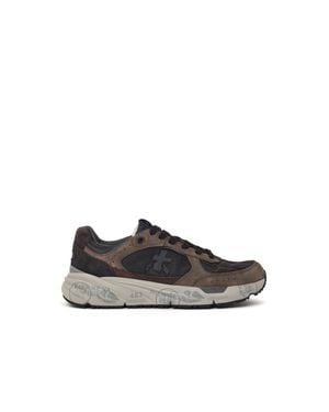 Premiata 'Mase25 8421' Suede Blend Sneakers - Black