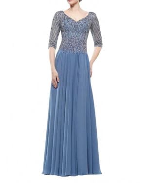 Marsoni by Colors Beaded Gown - Blue