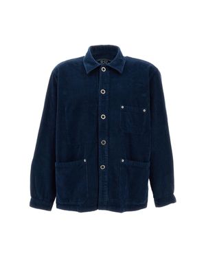 B.D. Baggies Utility Cotton Corduroy Overshirt Jacket - Blue
