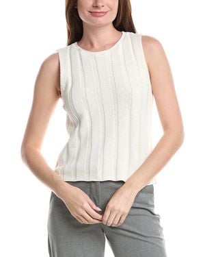 Vince Camuto Wide Rib Tank - White