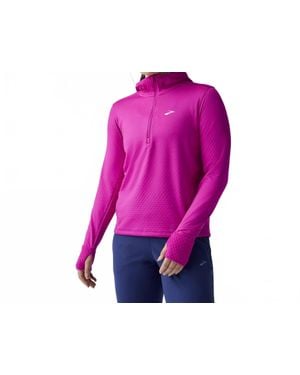 Brooks Notch Thermal Hoodie - Pink