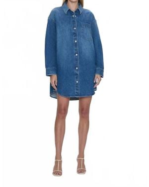 Pistola Elle Shirt Dress - Blue