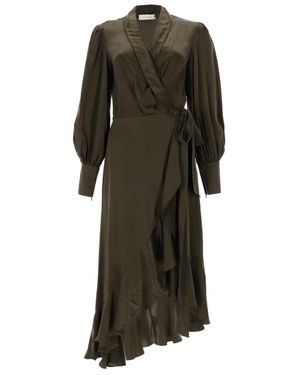 Zimmermann Abito Midi - Black