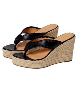 Jack Rogers Rowan Platform Wedge 111221Wg01-037 - Black