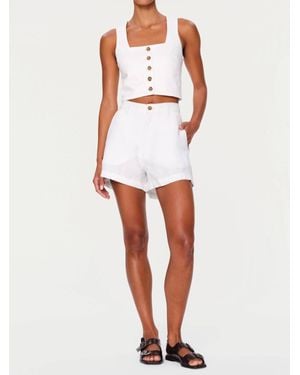 DL1961 Taylor Short Ultra High Rise - White