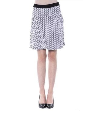Byblos Marabou Skirt - Blue
