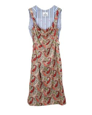 Vivienne Westwood Storm Dress With Side Buckles And Unique Design - Multicolor