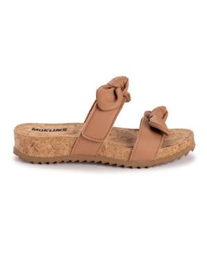 Muk Luks Posie Sandals - Brown