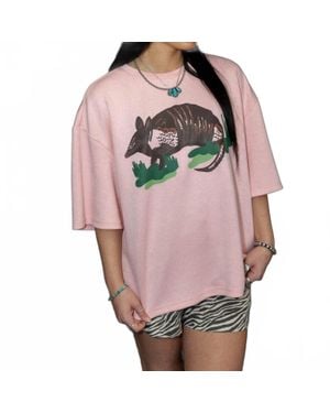 2FlyCo Armadillo Graphic Top - Pink