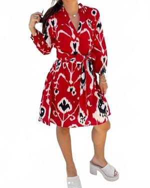 Soleil De Mer Martin Mini Dress - Red