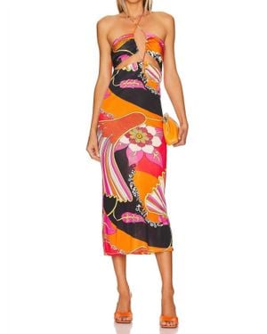 Ronny Kobo Katrine Dress - Orange
