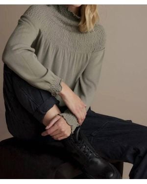 Summum Smocked Sweater - Gray