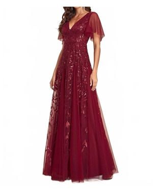 Ever Pretty A-Line Gown - Red