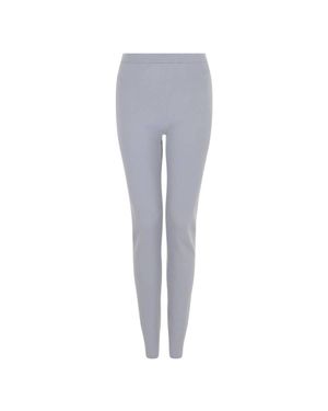 Ferragamo Viscose Stretch Leggings - Gray