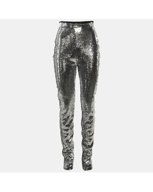 David Koma Sequinned Pants - Gray
