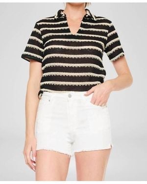 Kancan High Rise Denim Shorts - Black