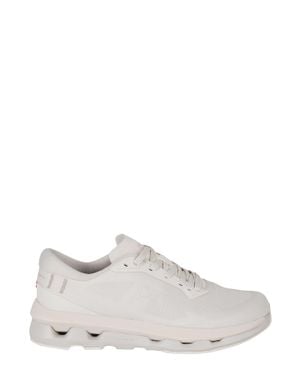 On Shoes Cloudzone Breathable Mesh Rubber Sole Nylon Sneakers - White