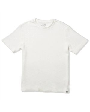 Grayers Clint Waffle Cotton Short Sleeve Crew - White