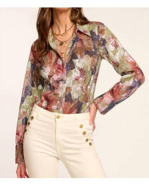 Ramy Brook Nicole Blossom Knit Blouse - Pink