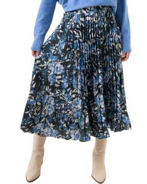 Lost + Wander Parisian Bleu Midi Skirt - Blue