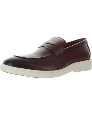 Stacy Adams Spencer Padded Insole Leather Loafers - Brown