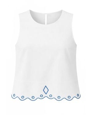 Anna Cate Sam Tank - White