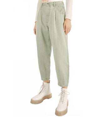 Vigoss Balloon High Rise Jeans - Green