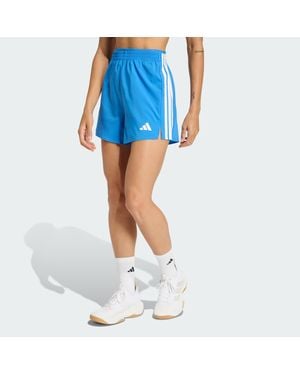 adidas Workout Essentials 3-Stripes Woven Shorts - Blue