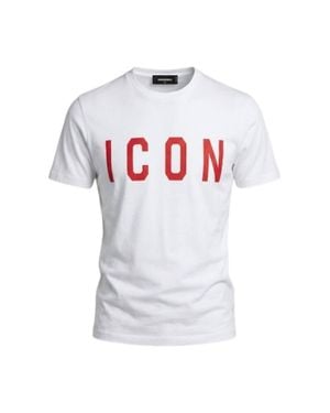 DSquared² Icon Logo Cotton T-Shirt - White