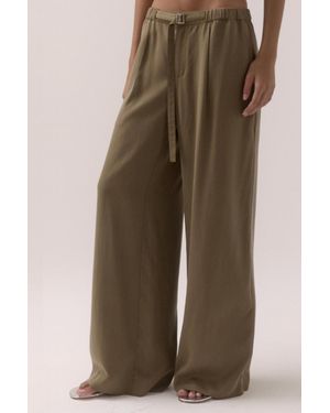 SOVERE Espy Wide Leg Pants - Natural