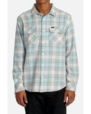 RVCA That'Ll Work Flannel Shirt - Gray