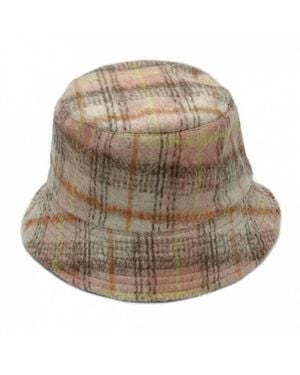 Judson & Company Plaid Bucket Hat - Brown