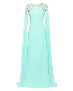 Saiid Kobeisy Embellished Crepe Kaftan - Green