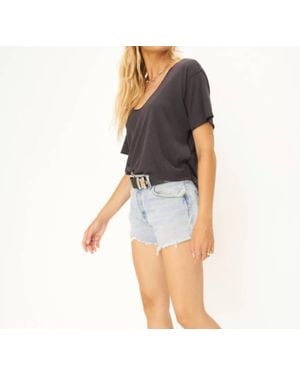 Project Social T Robby Scoop Neck Tee - Blue