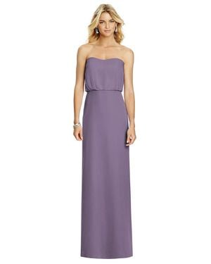 After Six Full Length Lux Chiffon Blouson Bodice - Purple