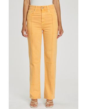 Pistola Cassie Super High Rise Straight Jean - Yellow