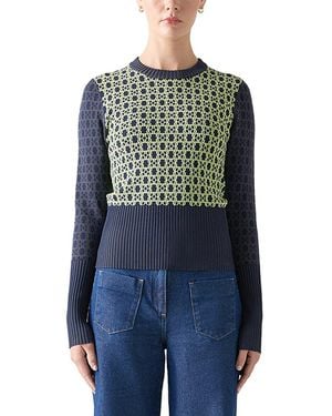 LK Bennett Gracie Knitted Top - Blue