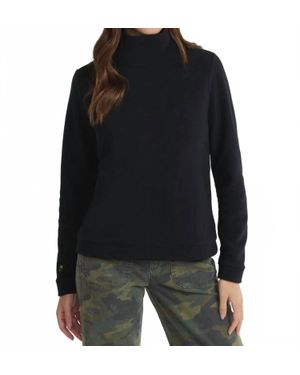 Dudley Stephens Park Slope Turtleneck Top - Black