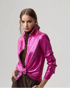 Lanhtropy San Marino Metallic Top - Pink
