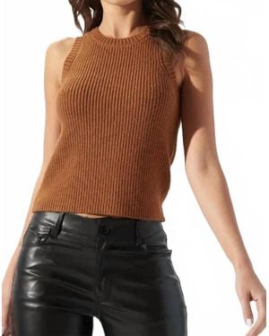 Sugarlips Sweater Tank Top - Black