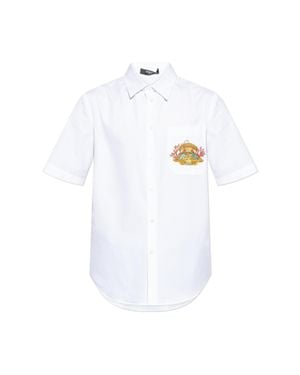 Versace Shirt With A Pocket - White
