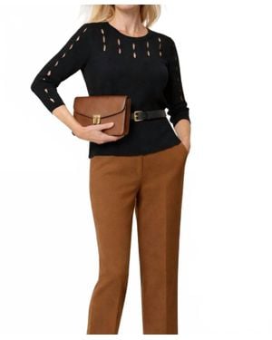 J'Envie/Eli Caserta Cut-Out Top - Black