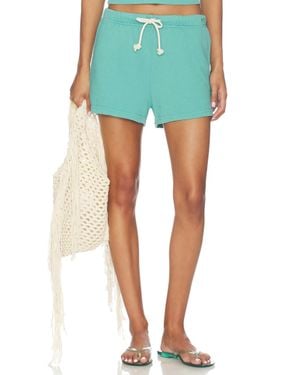 PERFECTWHITETEE Layla French Terry Sweat Shorts - Blue
