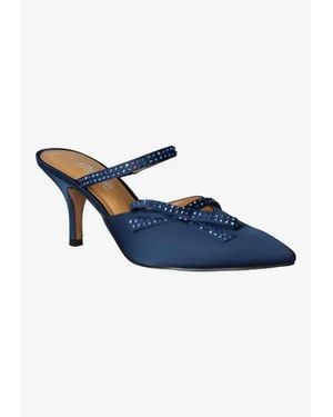 J. Reneé Estelia Pointed Toe Mules - Blue