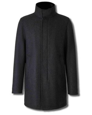 Herno High Collar Coat - Black
