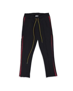 Rhude Burgundy Traxedo Pants - Black