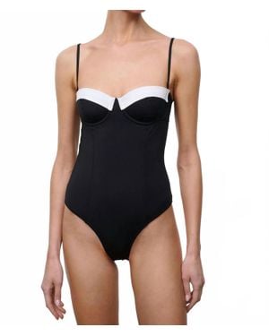 STAUD Maeve One Piece Swimsuit - Black
